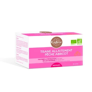 Gifrer Laktationskräutertee Pfirsich-Aprikose 20 Sachets