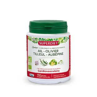 Superdiet Quatuor Cardiovasculaire Ail Bio 150 Gelules