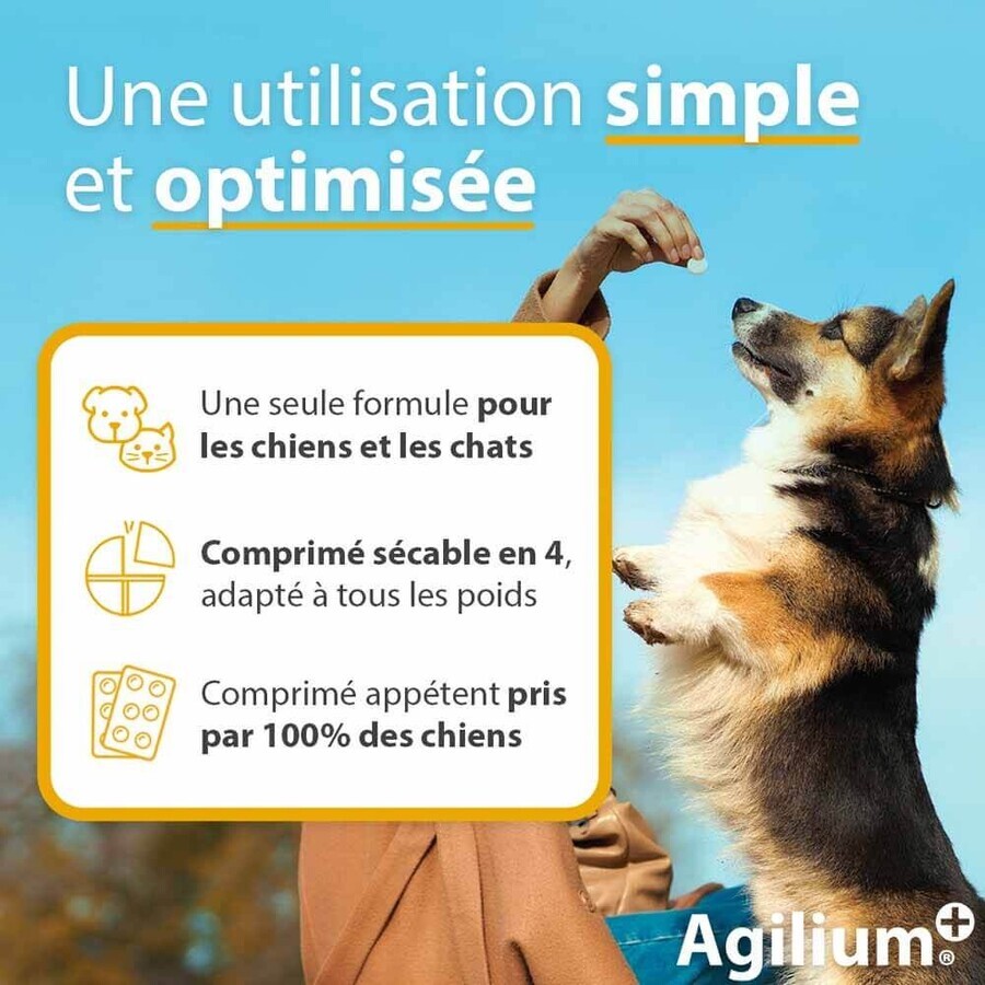 Ceva Agilium+ comprimidos aperitivos para perros y gatos 30 comprimidos