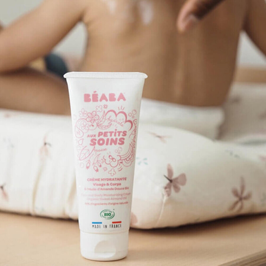 Beaba Hydraterende gezichts- en lichaamscrème voor kinderen biologische zoete amandelolie 100 ml
