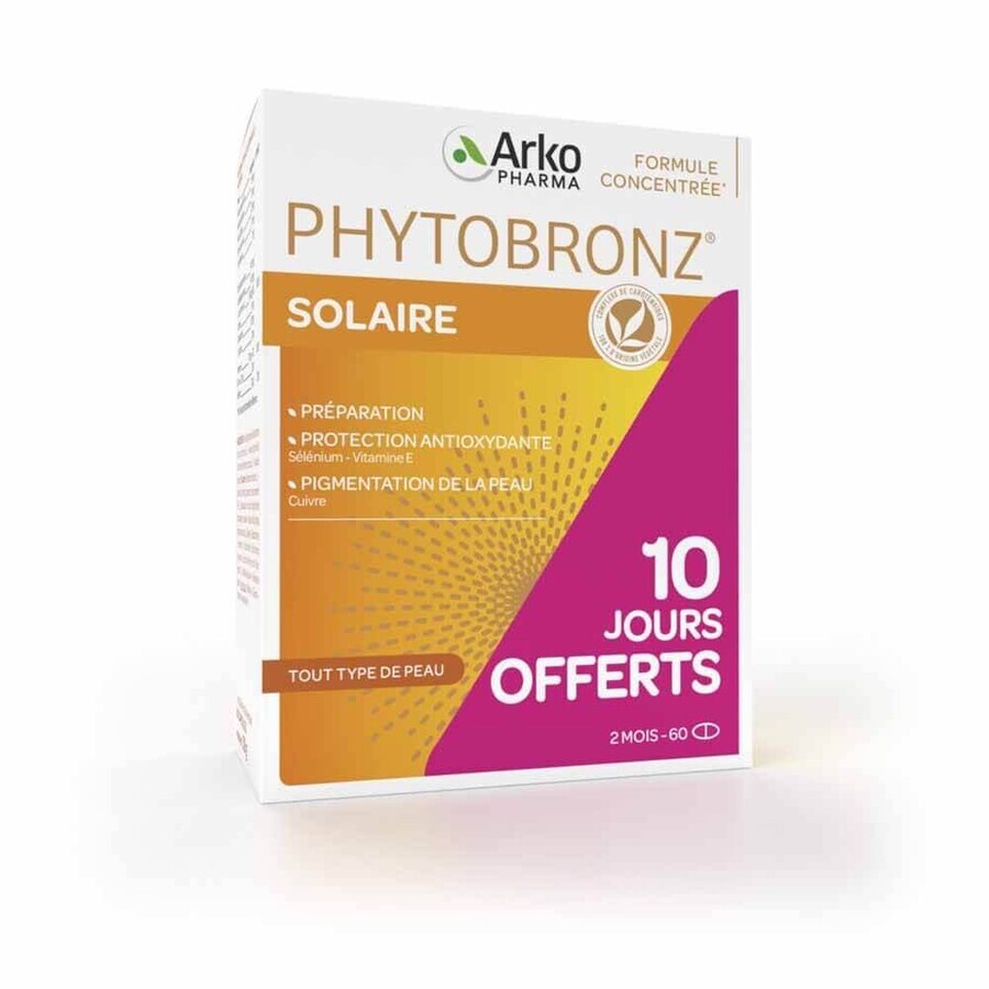 Arkopharma Phytobronz Preparatore solare Oli vegetali 2x30 capsule