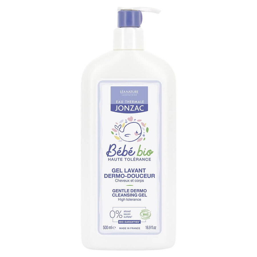 Eau thermale Jonzac Baby Gel Derma Limpiador Suave Cuerpo y Cabello Hipoalergénico Bio 500ml
