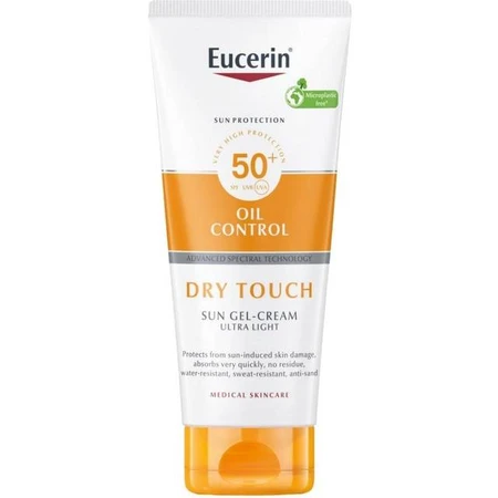 Eucerin Sun Protection Gel-Crème Spf50+ Oil Control Toucher Sec 200ml