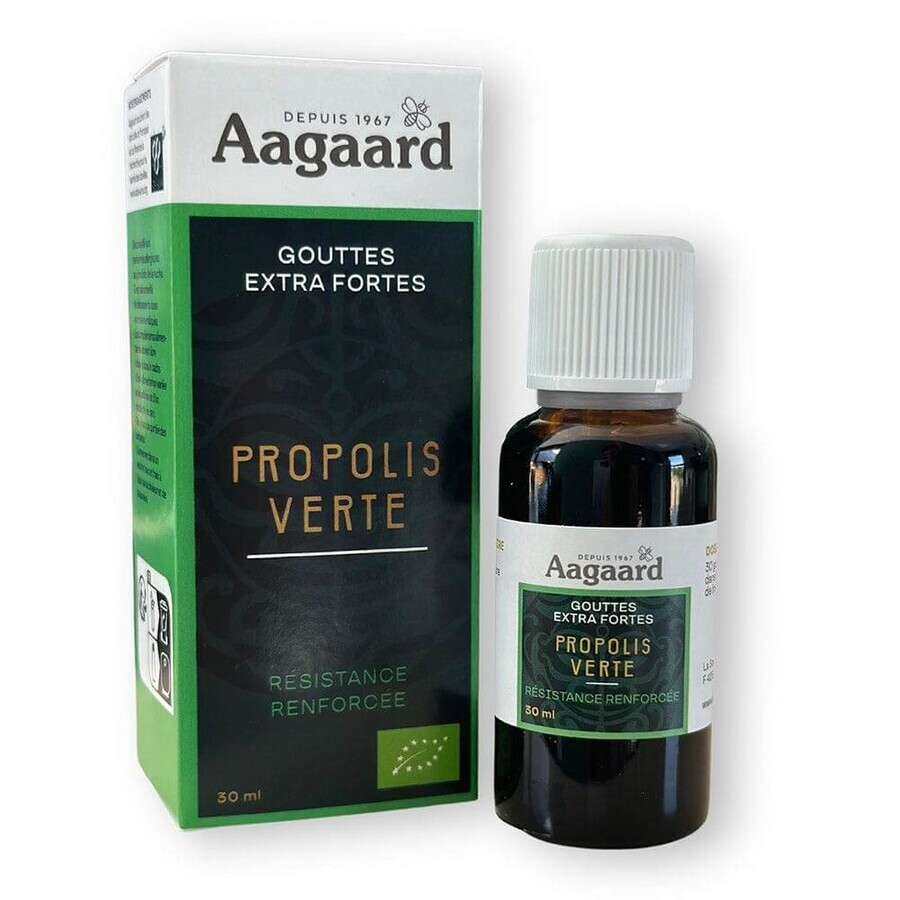Aagaard Green Propolis Extra Strength organic drops 30ml