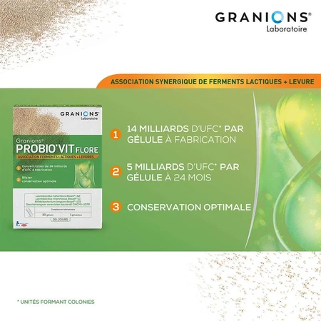 Granions Probio'vit Flora 30 Gelule