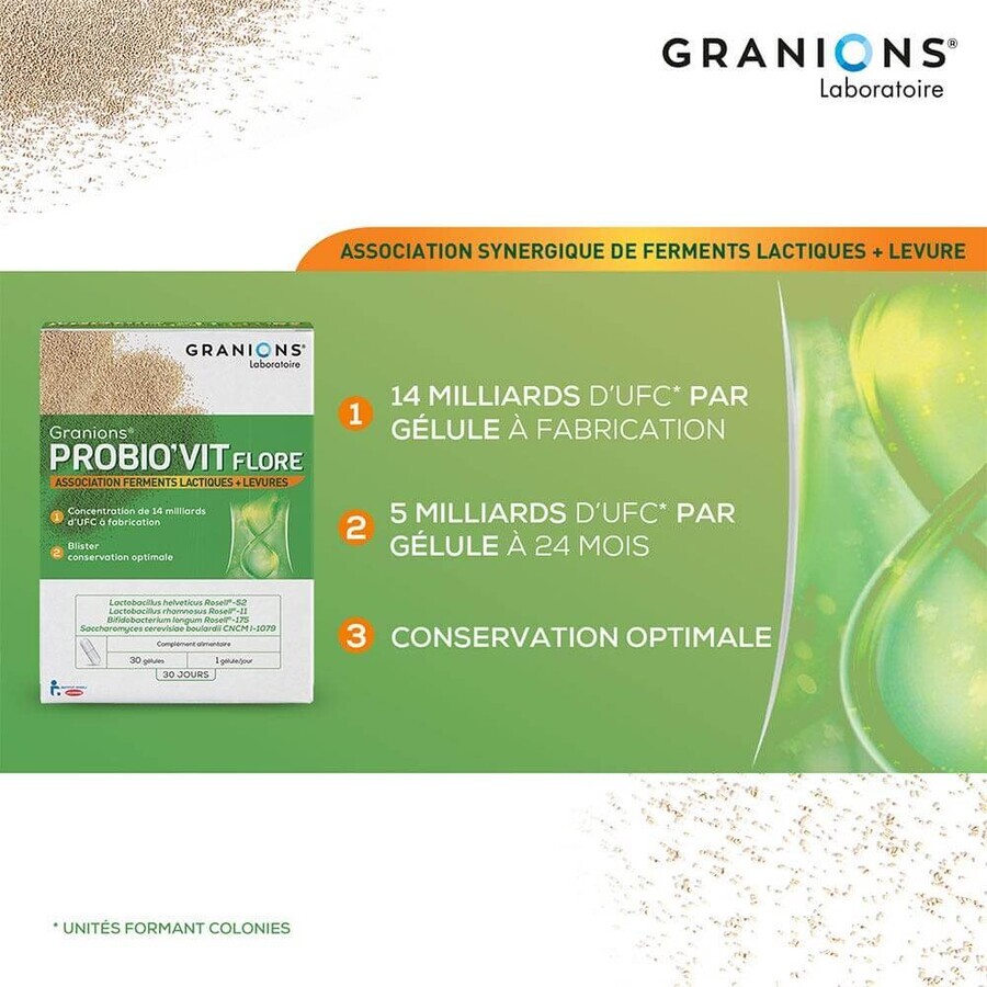 Granions Probio'vit Flora 30 Gelule