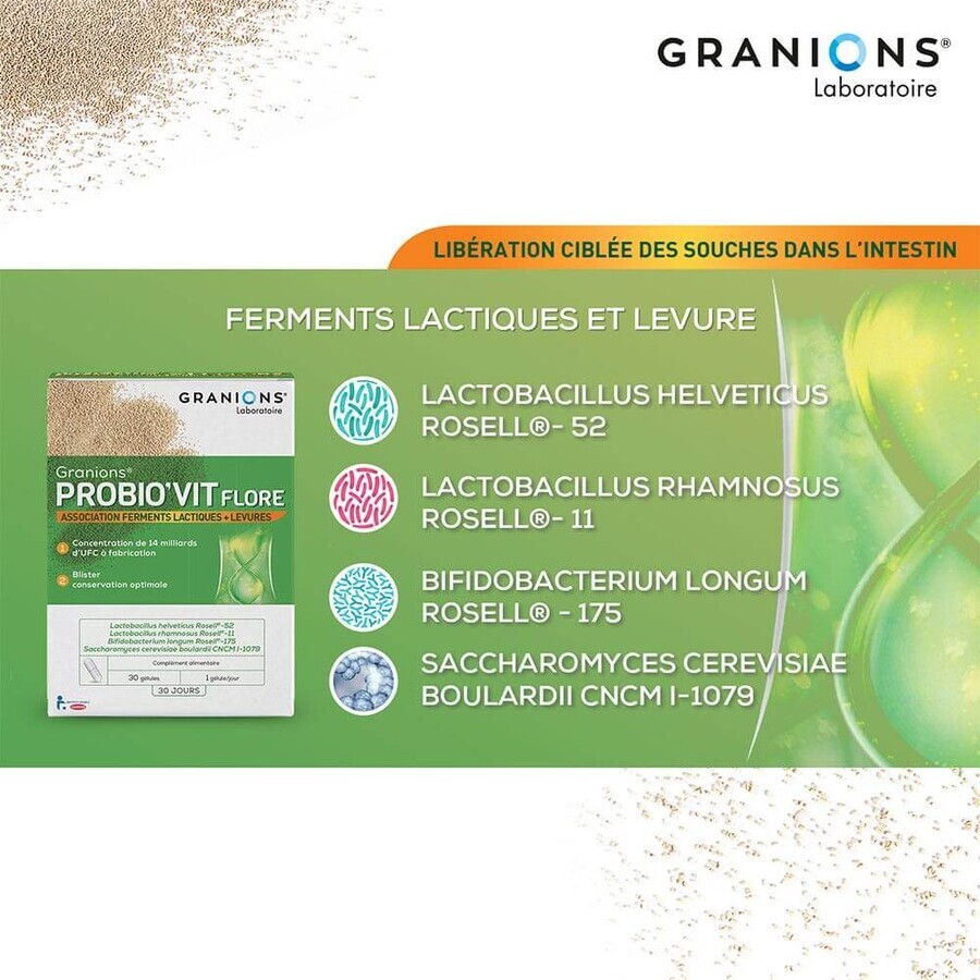 Granions Probio'vit Flora 30 Gelule