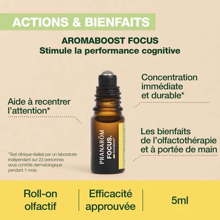 Pranarôm Aromaboost Focus Bio Roll-On 5ml