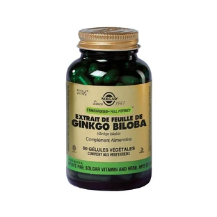 Solgar Ginkgo Biloba Sfp 60 Plant Gelsules Circulation sanguine 60 gélules végétales