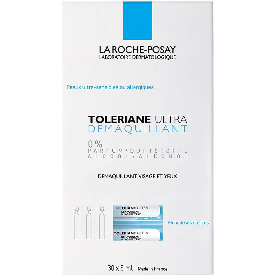 La Roche-Posay Toleriane Make-up-Entferner für Gesicht und Augen 30x5ml Ultra - 150ml La Roche-Posay Toleriane Make-up-Entferner für Gesicht und Augen 30x5ml Ultra - 150ml