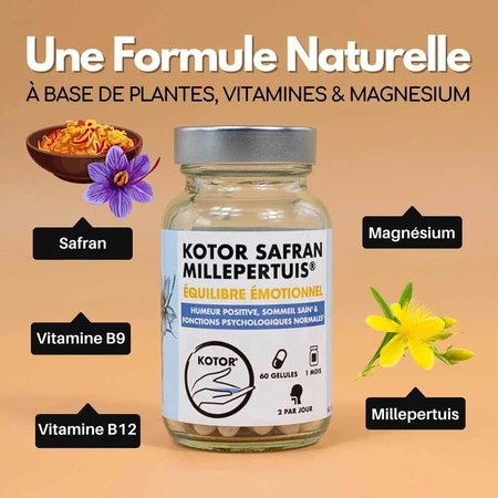 Kotor Pharma Azafrán Hierba de San Juan Equilibrio Emocional 60 cápsulas