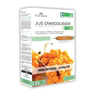 Flora Natura Organic Sea Buckthorn Immune System and Vitality 20 vials