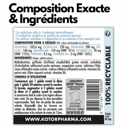 Kotor Pharma Natuurlijk Slapen 60 capsules