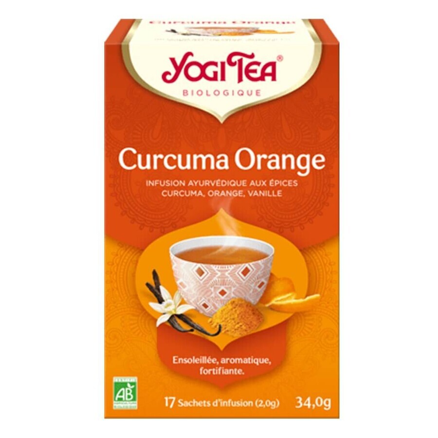 Yogi Tea Biologische Kurkuma Sinaasappelinfusie 17 Zakjes
