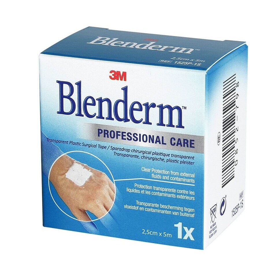 3M Blenderm Cerotti chirurgici in plastica Trasparente 2,5cmx5m