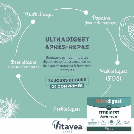 Vitavea Santé Effidigest After Meal 24 effervescent tablets