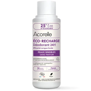 Acorelle Desodorante roll-on eficacia duradera 24 horas recambio Piel Sensible 100ml