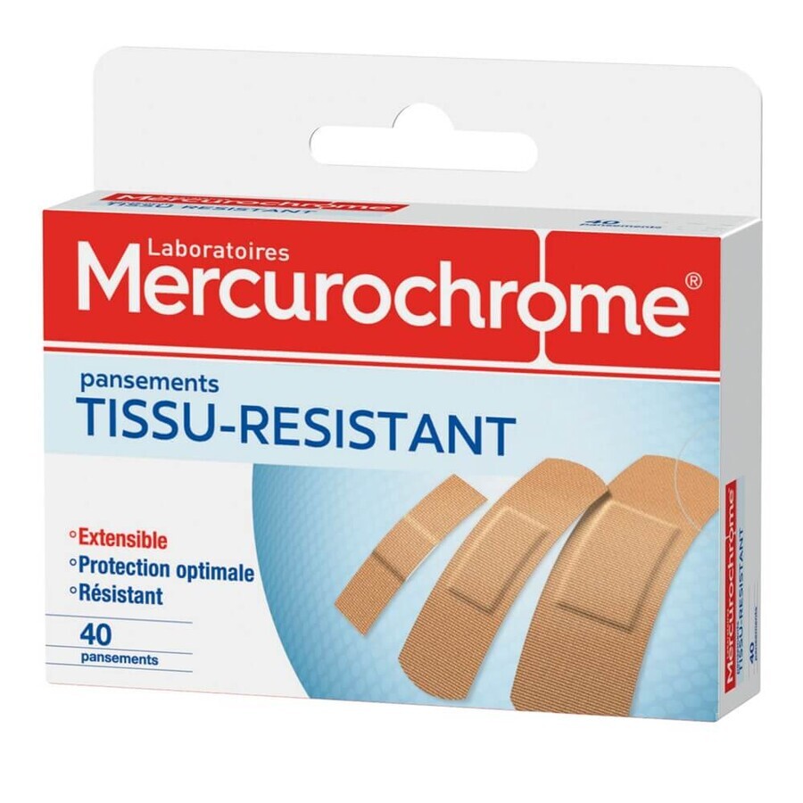 Mercurochrome Pansamente textile rezistente 3 formate x40