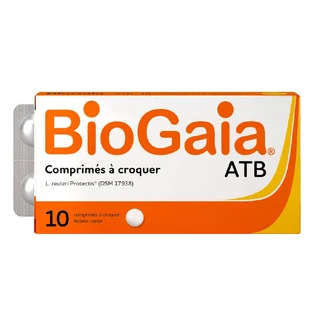 Biogaia kauwtabletten met citroensmaak X10