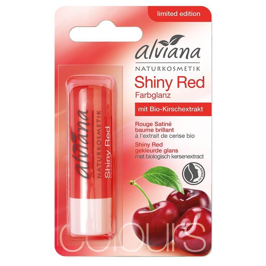 Cumpără Alviana Brightness Balm Red cu extract de cireșe organice 4.5g Alviana Brightness Balm Red cu extract de cireșe organice 4.5g