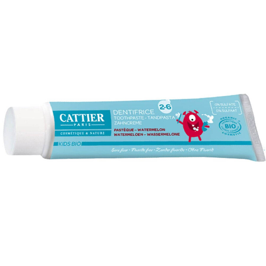 Cattier Kids Toothpaste organic 2-6 years old watermelon flavor 50ml