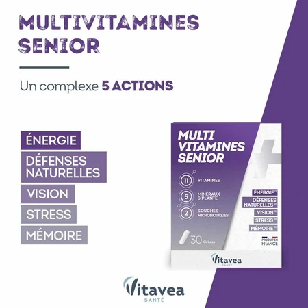 Vitavea Santé Multivitamines Senior x 30 Gélules