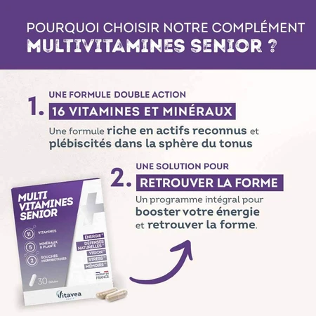 Vitavea Santé Multivitamines Senior x 30 Gélules