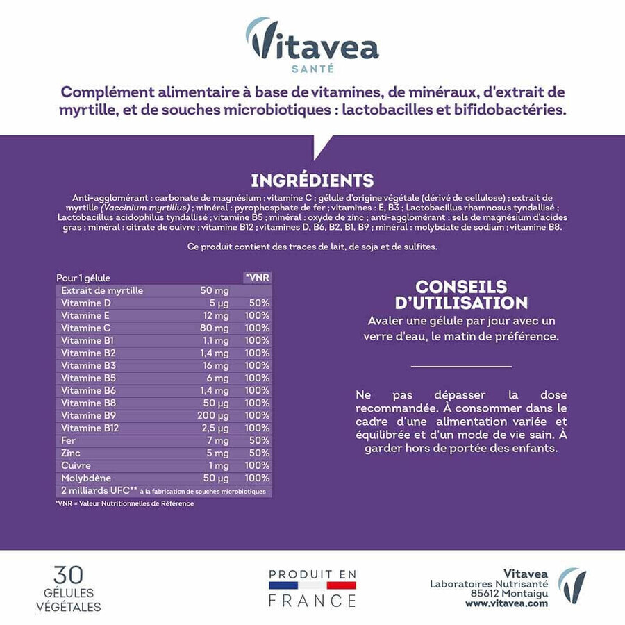 Vitavea Santé Multivitamine Senior x 30 capsule