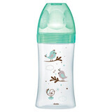 Dodie Flow 3 0 - 6 maanden groene vogels glazen fles 270 ml