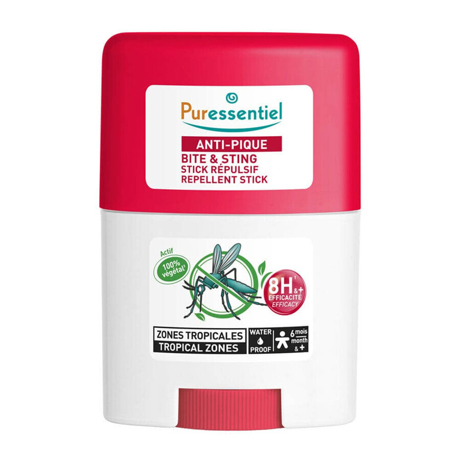 Puressentiel SOS Insetti Stick repellente Zone tropicali Zanzare tigre e tropicali A partire da 6 mesi 75ml