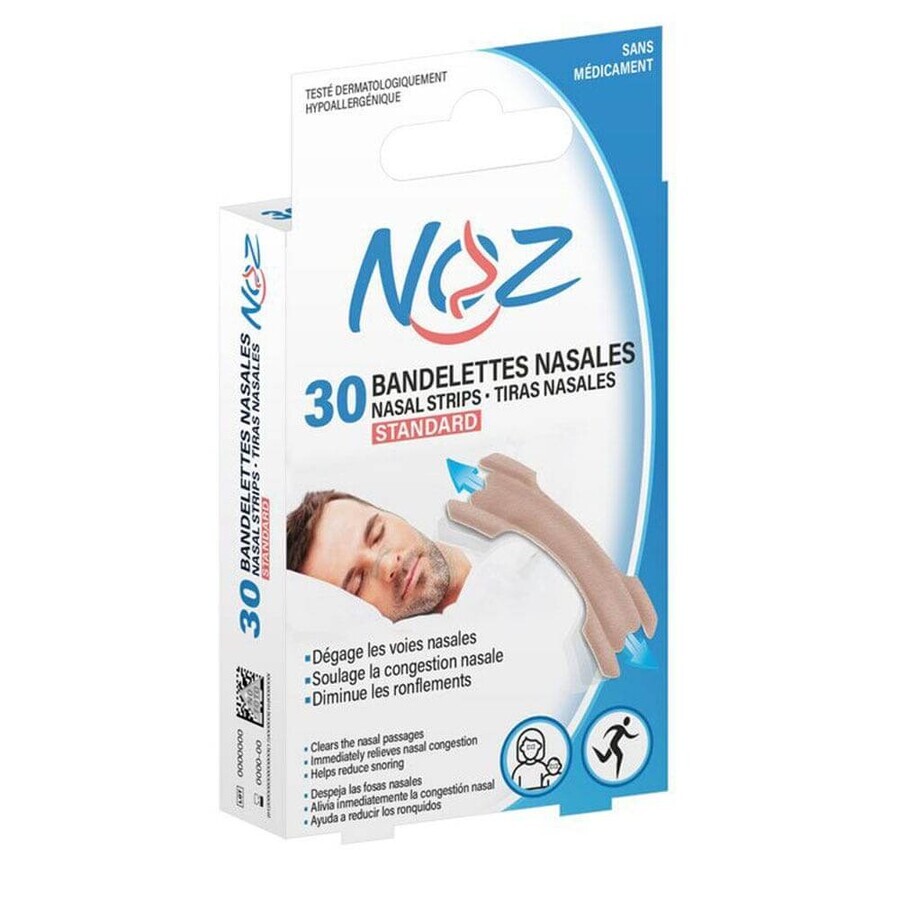 Acquista Noz Strisce nasali standard 30 toppe Noz Strisce nasali standard 30 toppe