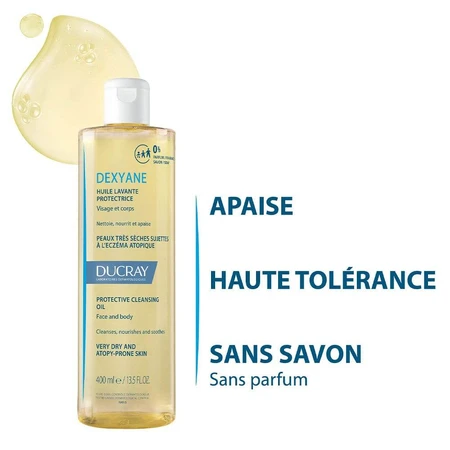 Ducray Dexyane Aceite Limpiador Protector Pieles muy secas con tendencia atópica 400ml
