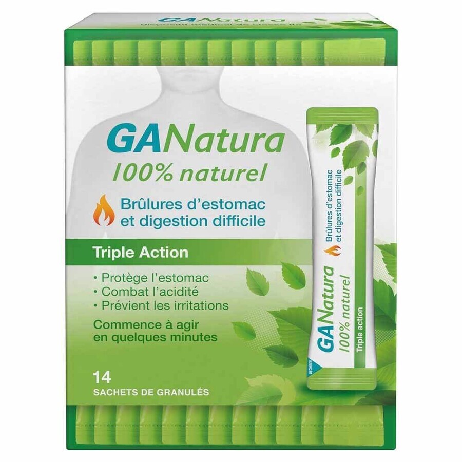 Boutique GaNatura Brûlure d'estomac et digestion Triple action 14 sachets GaNatura Brûlure d'estomac et digestion Triple action 14 sachets