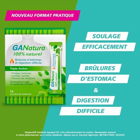 GaNatura Heartburn and Digestion Triple Action 14 Beutel