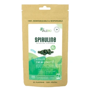 Valebio Supervoeding Biologische spirulina 500 tabletten