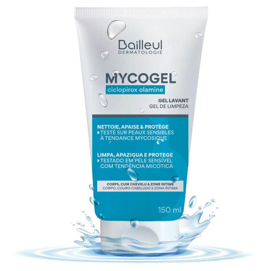 Cumpără Bailleul Mycogel Gel spumant de curățare piele sensibilă 150ml Bailleul Mycogel Gel spumant de curățare piele sensibilă 150ml