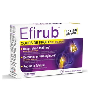 3C Pharma Efirub Colds 36 months and up 16 sachets