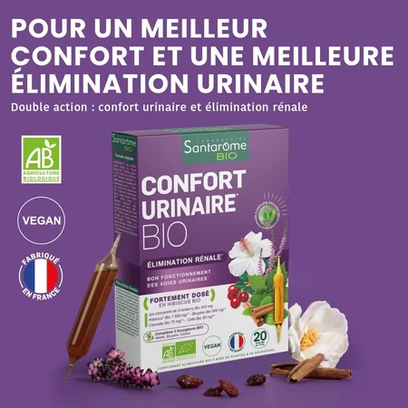Santarome Confort Urinaire Bio 20 Ampoules Bio 200ml