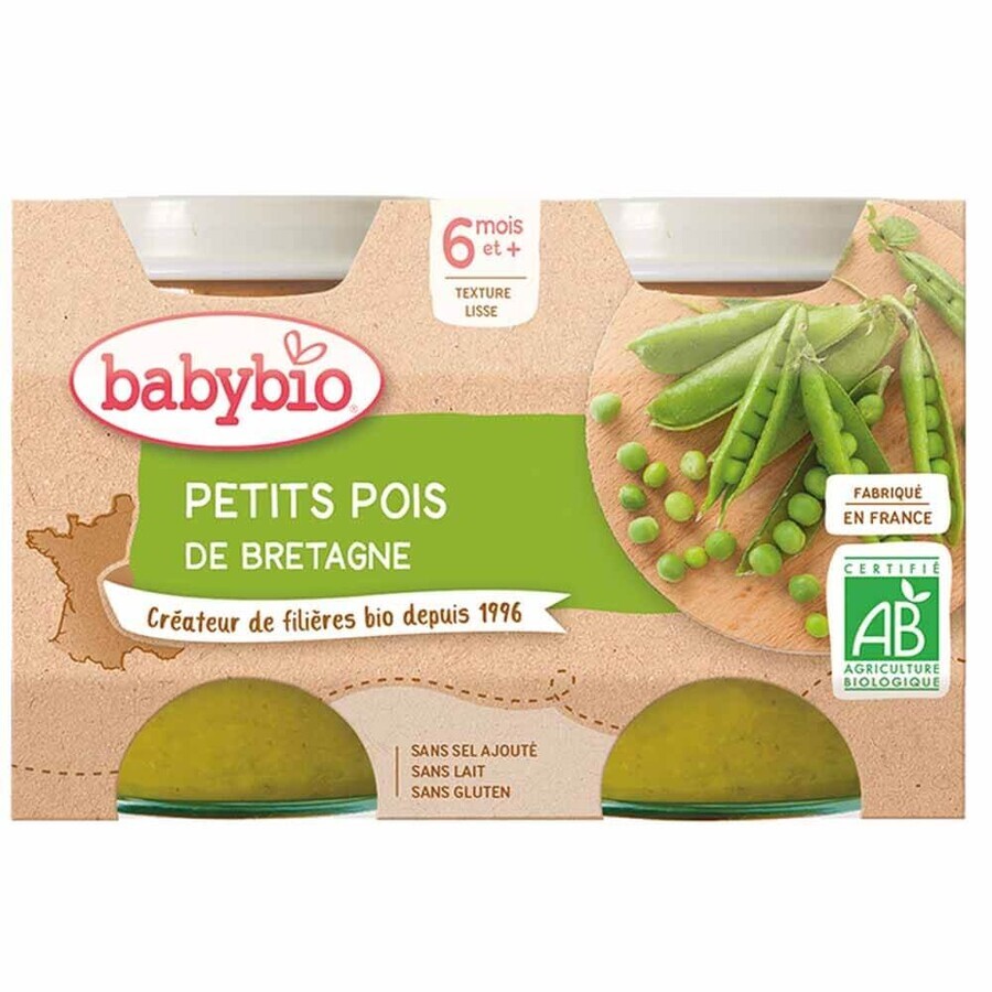 Babybio Organic Vegetable Jars 6 months 2x130g