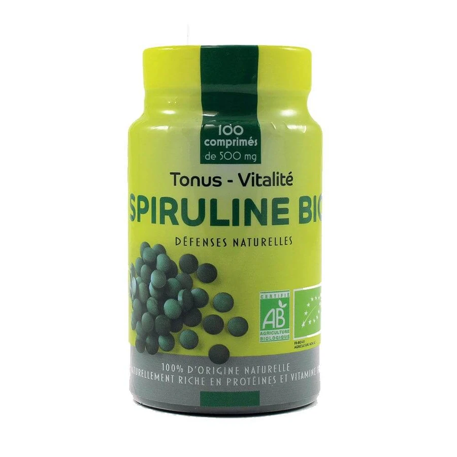 Pharm'Up Spiruline Energy And Vitality Bio 100 Tablets 500mg