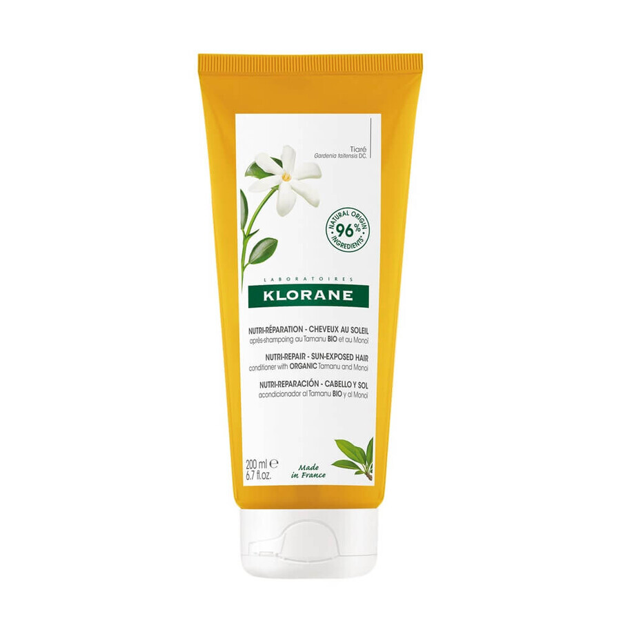 Klorane Organic tamanu and monoï conditioner for exposed hair