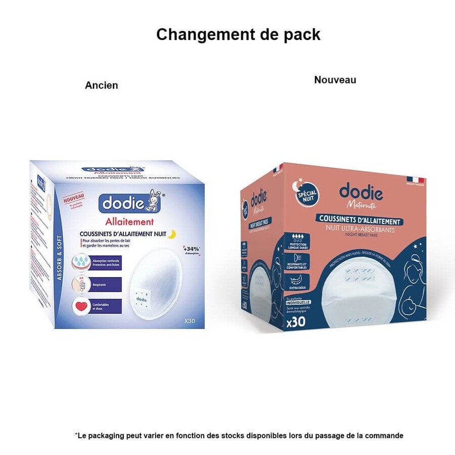 Dodie Ultra-absorbierenden Nacht Pads x30 Dodie Ultra-absorbierenden Nacht Pads x30