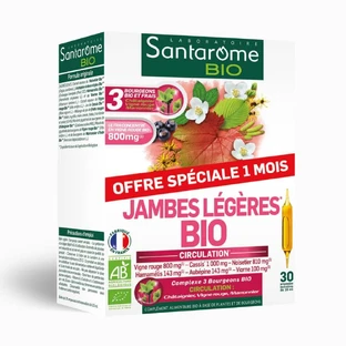 Santarome Jambes Legeres 20 vials + 10 free Bio Favorise la circulation 300 ml