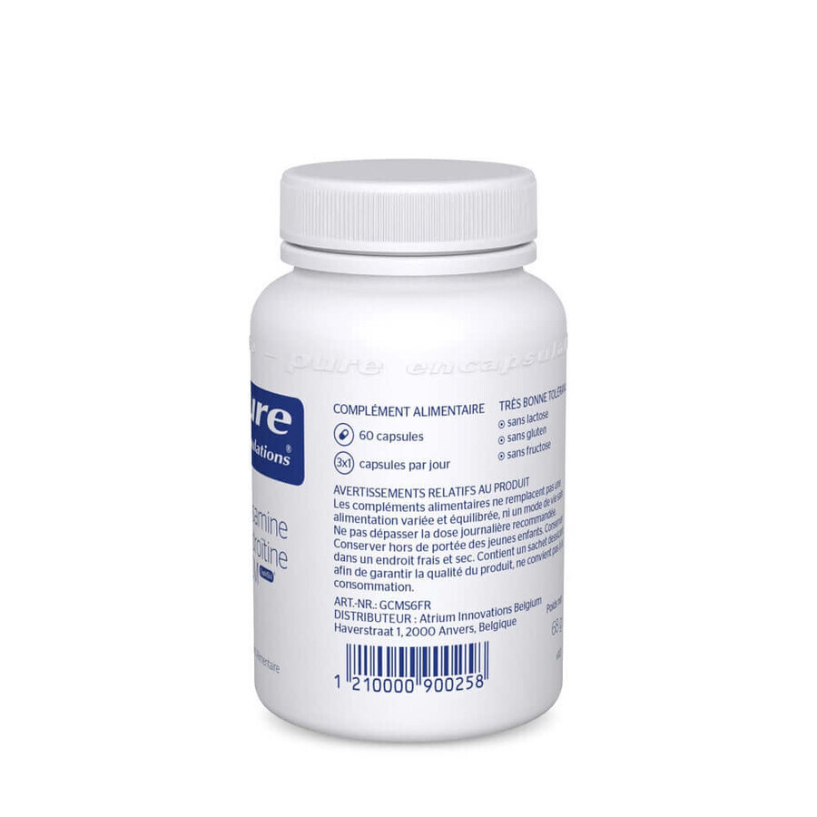 Pure Encapsulations Glucosamine & Chondroïtine +MSM 60 gélules