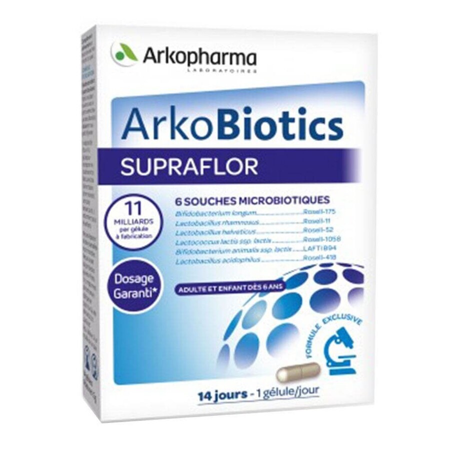 Arkopharma Arkobiotics Supraflor 14 Capsules