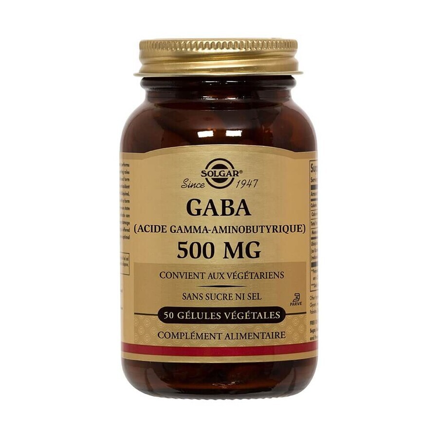 Shop Solgar Gaba (Gamma-Aminobuttersäure) 50 Gele Sommeil Entspannung 500 mg Solgar Gaba (Gamma-Aminobuttersäure) 50 Gele Sommeil Entspannung 500 mg