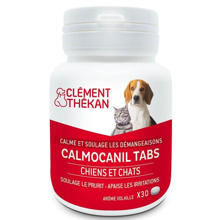 Clement-Thekan Calmocanil Calme et Soulage les Démangeaisons Chiens Chats 30 comprimés