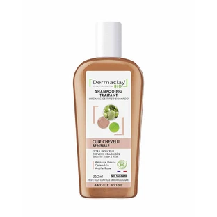 Dermaclay Organic Treatment Shampoo Gevoelige Hoofdhuid Roze Klei 250ml
