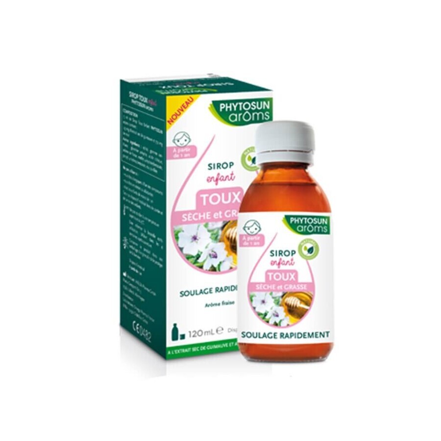 Phytosun Aroms Aroma siroop voor droge en piepende hoest bij kinderen 120 ml