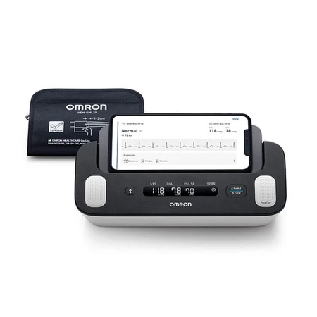 Omron Blutdruckmessgerät und EKG-Monitor mit einer Leitung
